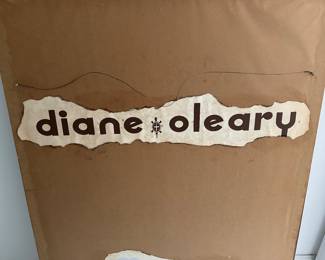 RA9 - $125. Diane O'Leary framed print - signed and numbered. Measures 29.5" x 39". 