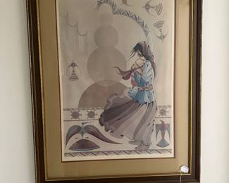 RA9 - $125. Diane O'Leary framed print - signed and numbered. Measures 29.5" x 39". 