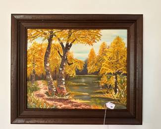 RA10 - $30. Framed original painting measures 25" x 21". 