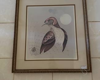 RA11 - $75. Diane O'Leary framed print signed and numbered. Measures 24" x 26". 