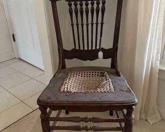 RF13 - $10 single chair needs re-caned. 