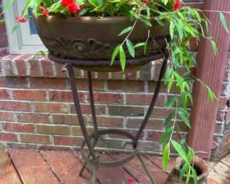 RP20 - $25. Terra Cotta Planter - RP21 $35. Wrought Iron Plant Stand. 26" tall. 