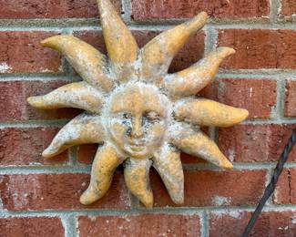 RP26 - $20. Decorative Concrete Sun. Measures 12" wide. 