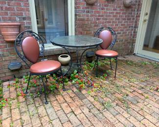 RP33 - $100. Glass top table is 31" round x 28" tall. 