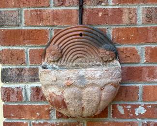 RP44 - $30 Vintage Wall Pocket Measures 11" x 12" tall. 