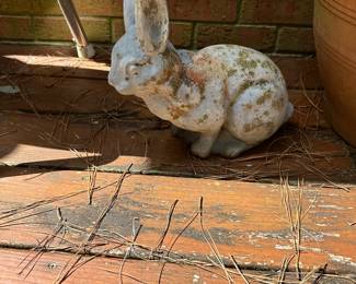 RP62 - $15 Vintage condition concrete bunny. 