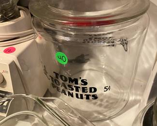 RK11 - $40. Toms Toasted Peanuts Jar. (Reproduction likely)
