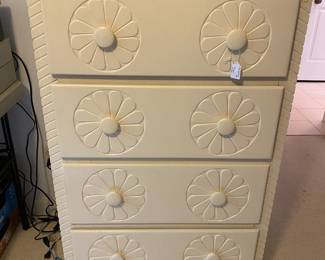 RF23 - $60 19" deep x 29.5" wide x 46" tall. Drawers do not slide easily and could use some sanding. 