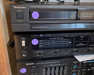 RE14 - $35 Technics CD Player SL-P117 RE15 - $30 GE. RE16 - $100 Denon AVC-500II