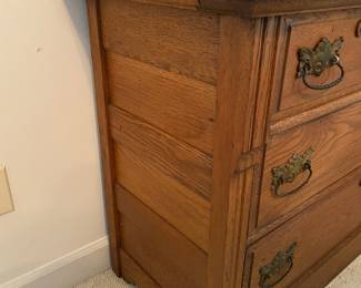 RF27 - $350 Antique Dresser / Wash Stand. Excellent Condition. Measures 19.5" deep x 43.5" wide x 68.5" tall. 