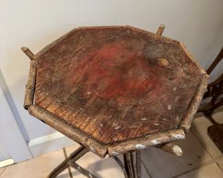RF19 - $75. Folk Art Side Table 