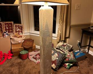 RD50 - $125. Dynasty Brand Plaster Floor Lamp. 