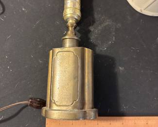 RD63 - $25. Vintage Brass Tea Caddy Lamp