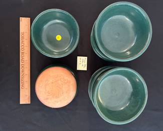 RD77 - $45. Set of 8 Pottery Bowls from Browns Pottery Arden NC. 