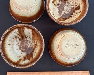 RD78 - $30. 4 piece pottery bowls. 