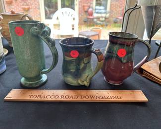 RD82 - $6 each pottery mugs