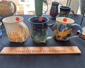 RD83 - $6 each pottery mugs
