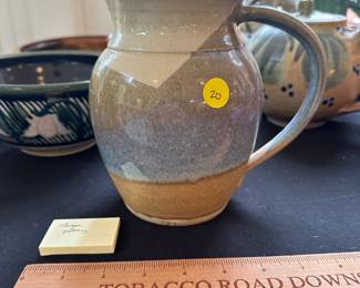 RD87 - $20 Morgan Pottery Pitcher