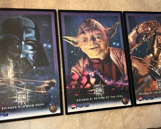 Star Wars Poster Set $150 for all 3.