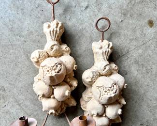 Plaster wall sconces....