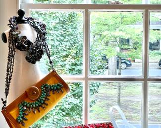 Handmade - designer - real gem handbags by Valerie Lane Sanson