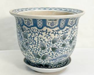 Blue and White Planter 