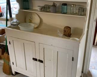 Old Painted Dry Sink