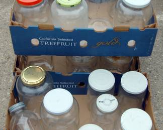 about 3 dozen 1 Gallon jars