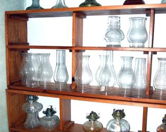 Many Usable Oil Lamps, some Antique