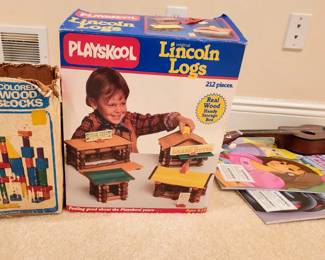PlaySkool Blocks and Lincoln Logs