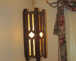 60's Sexy swag hanging light fixture