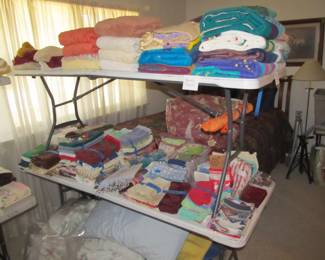 Fine linens, lots to choose from!