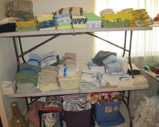 Fine linens, lots to choose from!