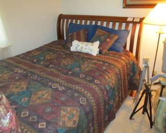 Queen size Mission style bed