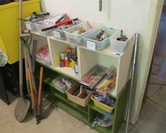 The tools!!! Heck yeah!  We have tons of power tools, yard tools, hand tools, antique tools, workbenches, ladders, toolboxes, storage bins, & more. Black & Decker, Skil, Ryobi, Craftsman, & more!