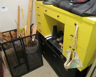 The tools!!! Heck yeah!  We have tons of power tools, yard tools, hand tools, antique tools, workbenches, ladders, toolboxes, storage bins, & more. Black & Decker, Skil, Ryobi, Craftsman, & more!