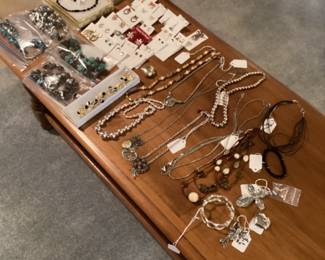 Assortment of costume jewelry