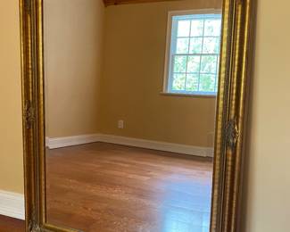Large gold framed mirror 