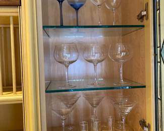 Assorted glassware