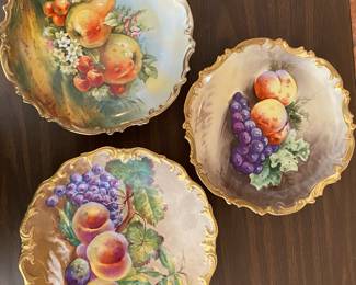 Limoges France fruit plates 