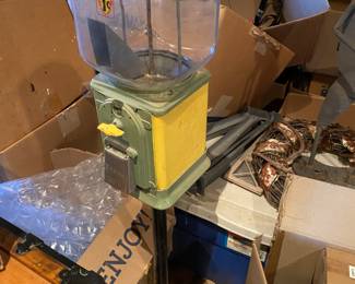 Vintage peanut or gumball dispenser 