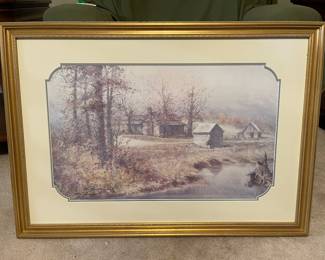 Framed/Signed Ben Hampton The Home Place