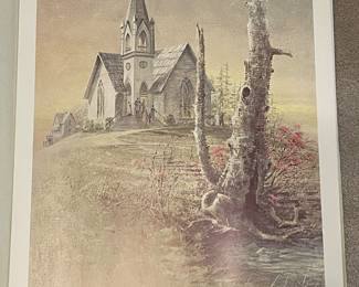 Unframed/Signed Ben Hampton Sunrise Service