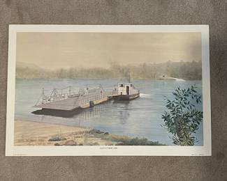 Unframed/Signed and Numbered Larry Dodson South Pittsburgh Ferry 578/1500