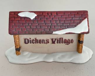 Dept 56 Dickens Village Sign Heritage Village Collection
