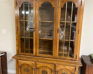 Vintage China Hutch and Cabinet