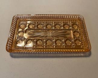 Vintage Indiana Glass Pink Candy/Relish Dish