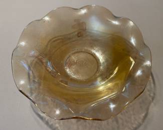 Vintage Jeanette Ruffled Edge Serving Bowl