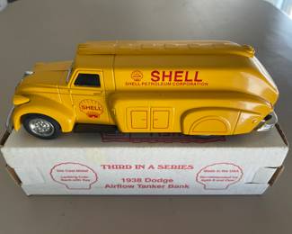 Vintage Ertl 1938 Dodge Airflow Tanker Diecast Bank 
