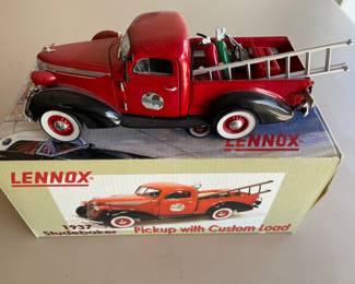 Vintage Lennox 1937 Studebaker Pickup w/ Custom Load Diecast